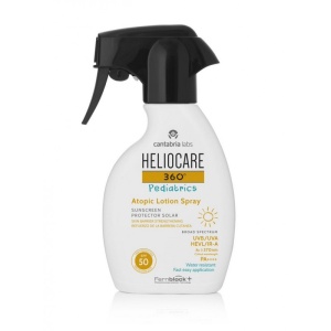 Loțiune fotoprotectoare pentru copii cu piele atopica SPF 50 Heliocare 360, 250 ml, Cantabria Labs