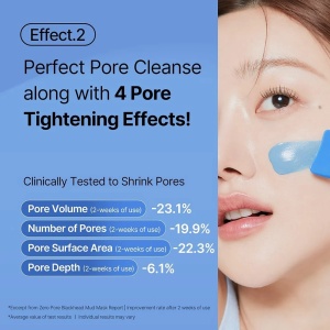 Masca de fata cu argila pentru curatarea profunda si micsorarea poriilor Zero Pore Blackhead Mud Mask, 100 g, Medicube - Img 4