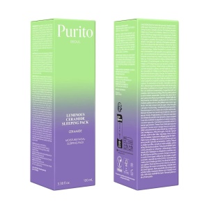 Masca de noapte cu ceramide pentru hidratare Luminous Ceramide Sleeping Mask, 100 ml, Purito - Img 2