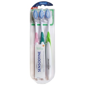 Periuta de dinti Expert Medium Triopack, 3 bucati, Sensodyne