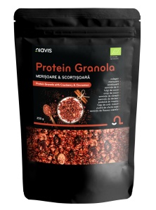 Protein Granola cu merisoare si scortisoara Ecologică 250g, Niavis