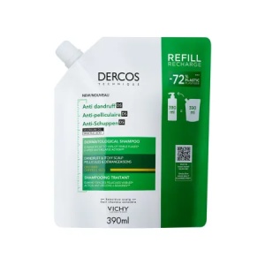 Rezerva eco sampon anti-matreata pentru par uscat Dercos, 390 ml, Vichy