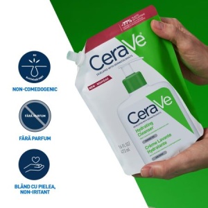 Rezerva Gel de spalare hidratant pentru piele normala si uscata, 473 ml, CeraVe - Img 2