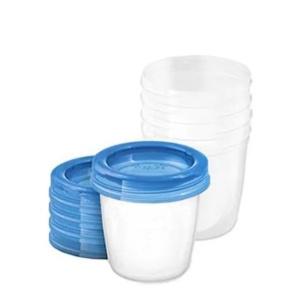 Set 5 recipiente pentru stocarea laptelui SCF619/05, 5x180ml, Philips Avent - Img 2