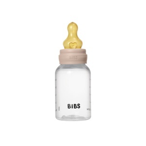 Set complet biberon anticolici cu tetină din latex flux lent, 150 ml, Blush, 5016244 Bibs - Img 2