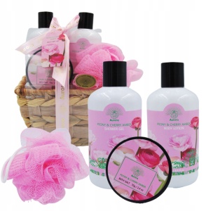 Set cosmetice Peony & Cherry Amber, 4 produse, Aurora - Img 2
