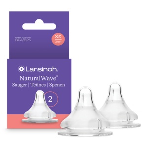Tetina NaturalWave XS din silicon, 0 luni+, 2 bucăți, Lansinoh - Img 2