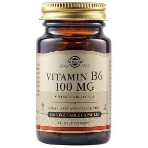 Vitamina B6 100 mg, 100 capsule vegetale, Solgar
