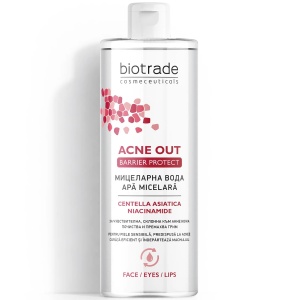 Apa micelara pentru ten mixt si gras Acne Out Barrier Protect, 400 ml, Biotrade