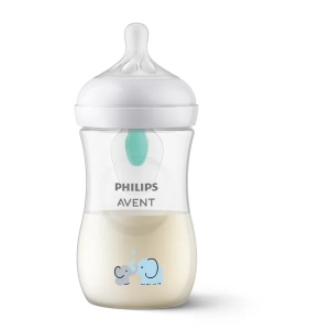 Biberon anti-colici model elefant pentru +1 luni Natural Response SCY673/81, 260ml, Philips Avent - Img 4