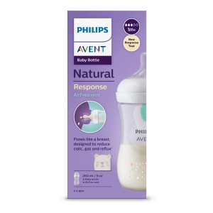 Biberon anti-colici model ursulet pentru +1 luni Natural Response SCY673/82, 260ml, Philips Avent - Img 3