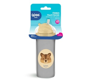 Cana cu pai din polipropilena PP, 6+ luni, cod 395, 240 ml, Wee Baby - Img 3