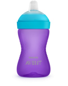 Cana tetina moale, rezistenta la muscaturi fete 9luni+ SCF802/02, 300 ml, Philips Avent - Img 1