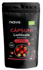 Capsuni Liofilizate Bucati Ecologice/BIO 25 g, Niavis