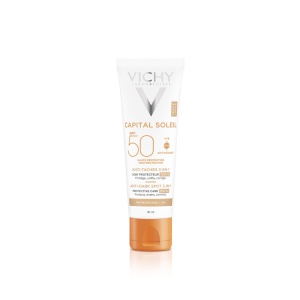 Crema colorata anti-pete pigmentare cu protectie solara SPF 50+ pentru fata Capital Soleil, 50 ml, Vichy