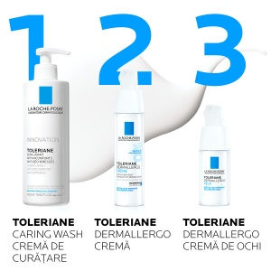 Crema de fata hidratanta, calmanta si reparatoare Toleriane Dermallergo, 40 ml, La Roche-Posay - Img 4