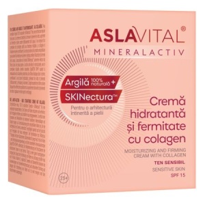 Crema hidratanta cu colagen pentru fermitate Mineralactiv, 50 ml, Aslavital