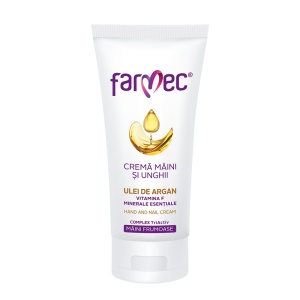 Crema maini si unghii cu argan, 100 ml, Farmec