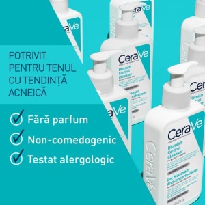 Gel de curatare spumant anti-imperfectiuni pentru ten cu tendinta acenica, 473 ml, Cerave - Img 9