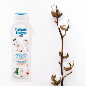 Gel de dus si baie Bumbac si Talc, 650 ml, Tulipan Negro - Img 2