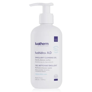 Gel de spalare emolient Ivahidra+ A.D, 250ml, Ivatherm
