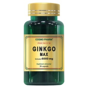 Ginkgo Max Premium 6000 mg, 30 capsule, Cosmopharm