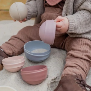 Jucaria Turnul Wobbly, +6 luni, Pastel Rainbow, Bibs - Img 4
