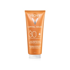 Lapte hidratant de protectie solara cu SPF 30 pentru fata si corp Capital Soleil, 300 ml, Vichy - Img 1