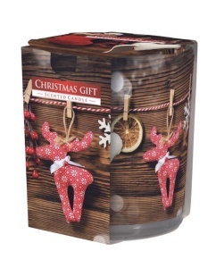 Lumanare Parfumata in Pahar Imprimat Christmas Gift