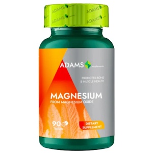 Magneziu 375mg, 90 tablete, Adams