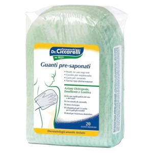 Manusi presamponate pentru spalarea corpului, 20 bucati, Dr. Ciccarelli