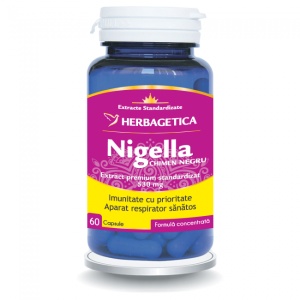 Nigella Chimen Negru, 60 capsule, Herbagetica