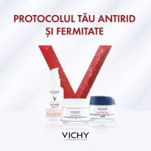 Pachet Cremă de zi antirid Liftactiv HA, 50 ml + Cremă de noapte Liftactiv HA, 15 ml + Fluid cu SPF 50+ Capital Soleil, 3 ml + Șampon anti-mătreață Dercos, 6 ml, Vichy - Img 4