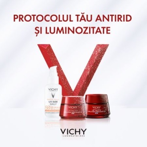 Pachet Cremă de zi Liftactiv Collagen Specialist 16, 50 ml + Cremă de noapte Liftactiv Collagen Specialist 16, 15 ml + Fluid cu SPF 50+ Capital Soleil, 3 ml + Șampon anti-mătreață Dercos, 6 ml, Vichy - Img 4