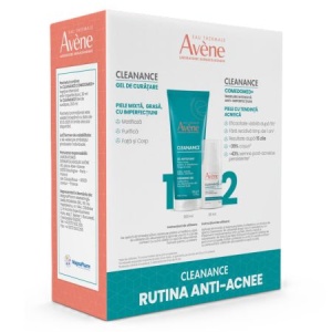 Pachet Gel de curatare pentru ten gras Cleanance, 200 ml + Concentrat anti-imperfectiuni Cleanance Comedomed, 30 ml, Avene - Img 2