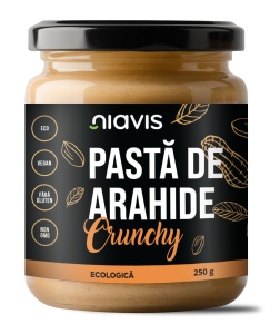 Pasta de Arahide Crunchy Ecologica/BIO 250 g, Niavis