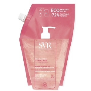 Refill gel de curățare pentru corp și față Topialyse, 1 L, SVR