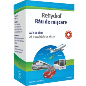 Rehydrol pentru rău de mișcare, 10 plicuri, MBA Pharma