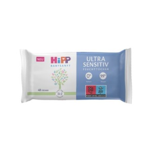 Servetele umede Ultra Sensitiv, 5 pachete x 48 bucati, Hipp - Img 2