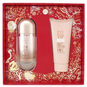 Set 212 VIP Rose: Apa de parfum, 80 ml + Lotiune de corp 100 ml, Carolina Herrera - Img 2