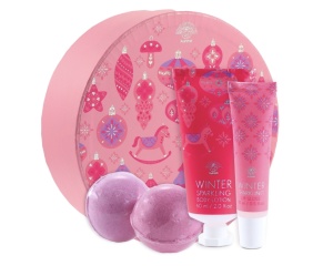 Set Cadou Winter cutie roz, 4 produse, Aurora