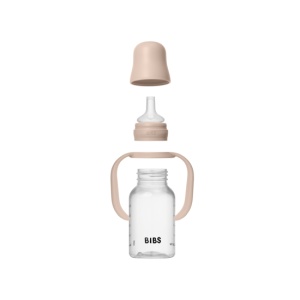 Set Complet Biberon Sippy cu Tetină din Silicon, 150 ml, Blush, Cod: 50211244, Bibs - Img 4
