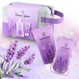 Set Provence Garden Lavanda 2 produse si portfard pentru cosmetice, Aurora - Img 2