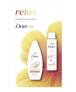 Set Relax Gel de dus 250 ml si deodorant spray 150 ml, Dove