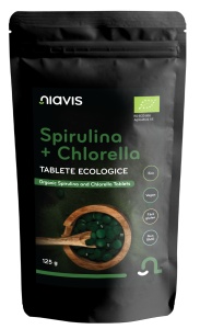 Spirulina + Chlorella Tablete Ecologice/BIO, 125 g, Niavis