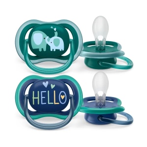 Suzete Ultra Air SCF349/18 pentru +18 luni Verde/Albastru , 2 bucati, Philips Avent - Img 2