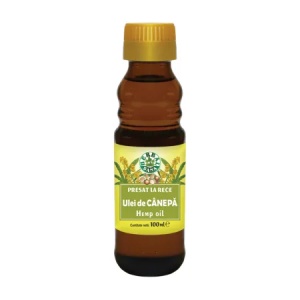 Ulei de canepa presat la rece, 100 ml, Herbal Sana