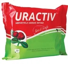 Uriactiv șervețele umede intime, 20 bucati, Terapia