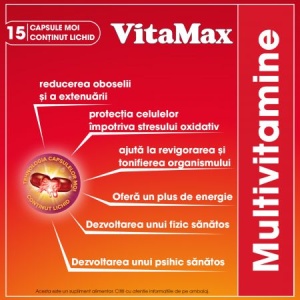 Vitamax, 15 capsule moi, Perrigo - Img 2