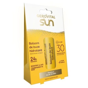 Balsam de buze hidratant cu protectie solara SPF 30 Sun, 5.7 ml, Gerovital